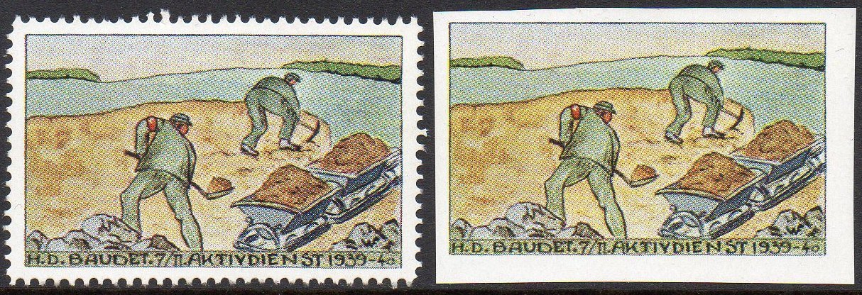 Schweiz Suisse Switzerland Soldatenmarken Eisenbahn Soldier Stamps Railway Baudienst Hilfdienst Baudet.7/11